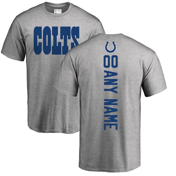 Men Indianapolis Colts NFL Pro Line Ash Custom Backer T-Shirt->->Sports Accessory